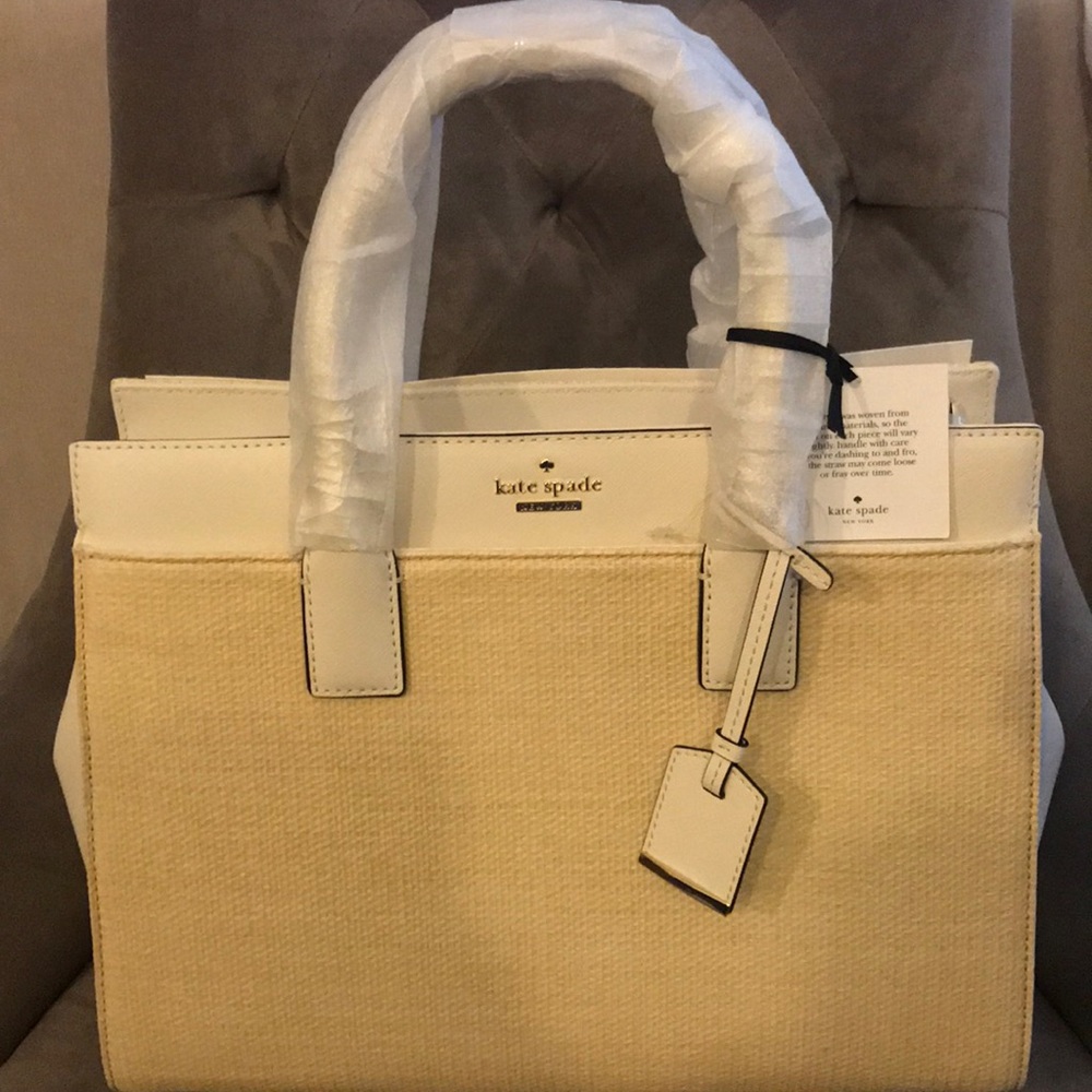 Cameron Street Candace Satchel- Straw/Cement NWT